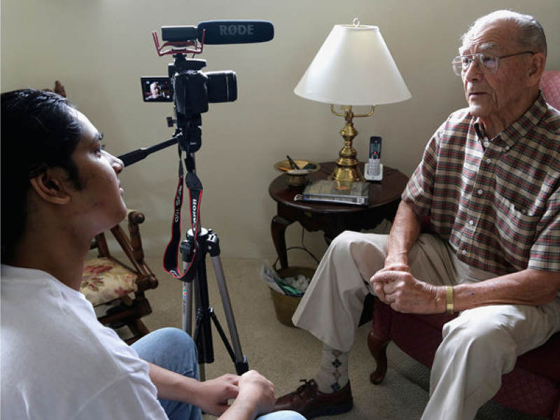 Teens Interview Local Veterans