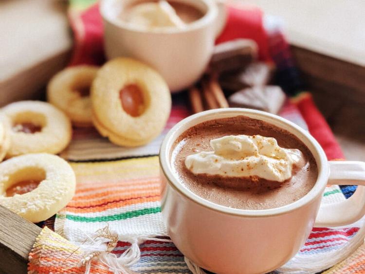 Savor Latin-Inspired Hot Cocoa With Coconut Whipped Cream